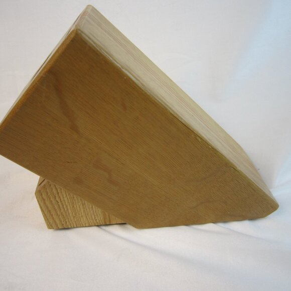 Cutco Knife Block Only - 13 Slot Solid Wood, 6 Steak Knife Slots - Picture 4 of 14